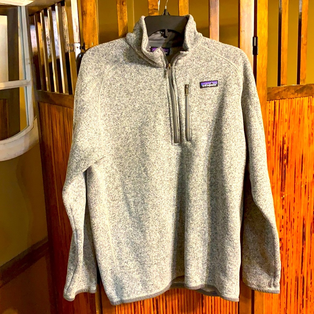 Patagonia MENS large grey 😎 half zip